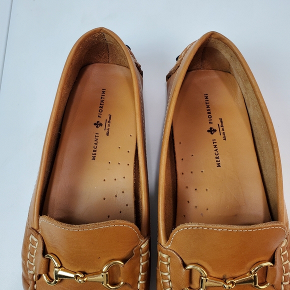 Mercanti Fiorentini Brown Leather Men\'s Loafers Shoes